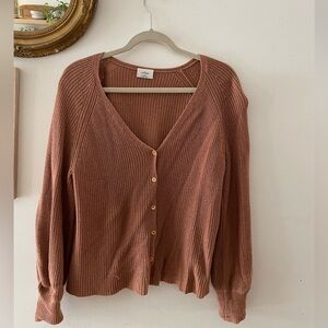 Wilfred Rust Cardigan Sweater